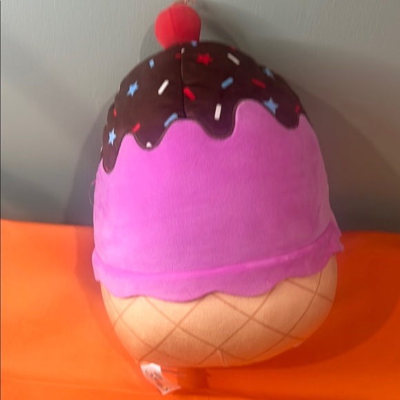 Vibrant Ice Cream Cone Squishable Plush Toy - Picture 4 of 5